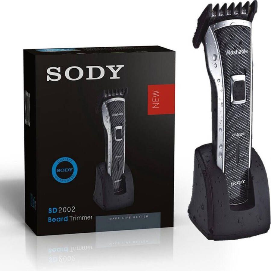 Sody Tondeuse SD2002 Waterafstotend Oplaadbaar Scheerapparaat Precisietrimmer Thuis Knippen – Draadloos
