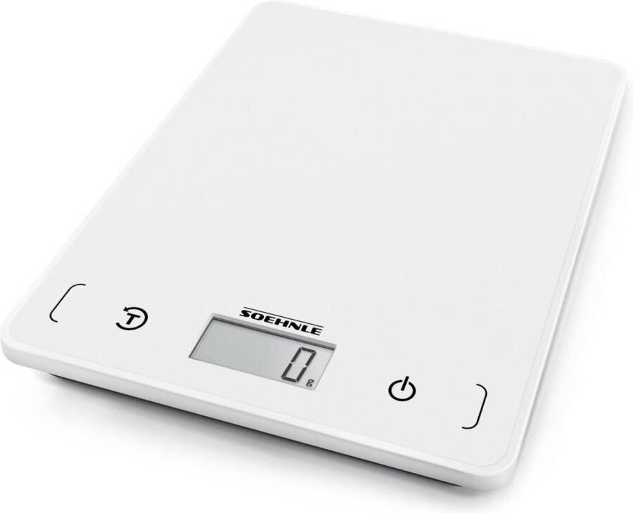 Soehnle Page Compact 200 Keukenweegschaal Wit Maximaal 5 kg Capaciteit