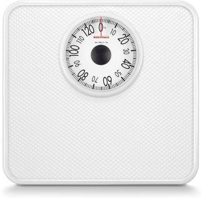 Soehnle personenweegschaal analoog Tempo wit tot 130 kg 1 gr. nauwkeurig
