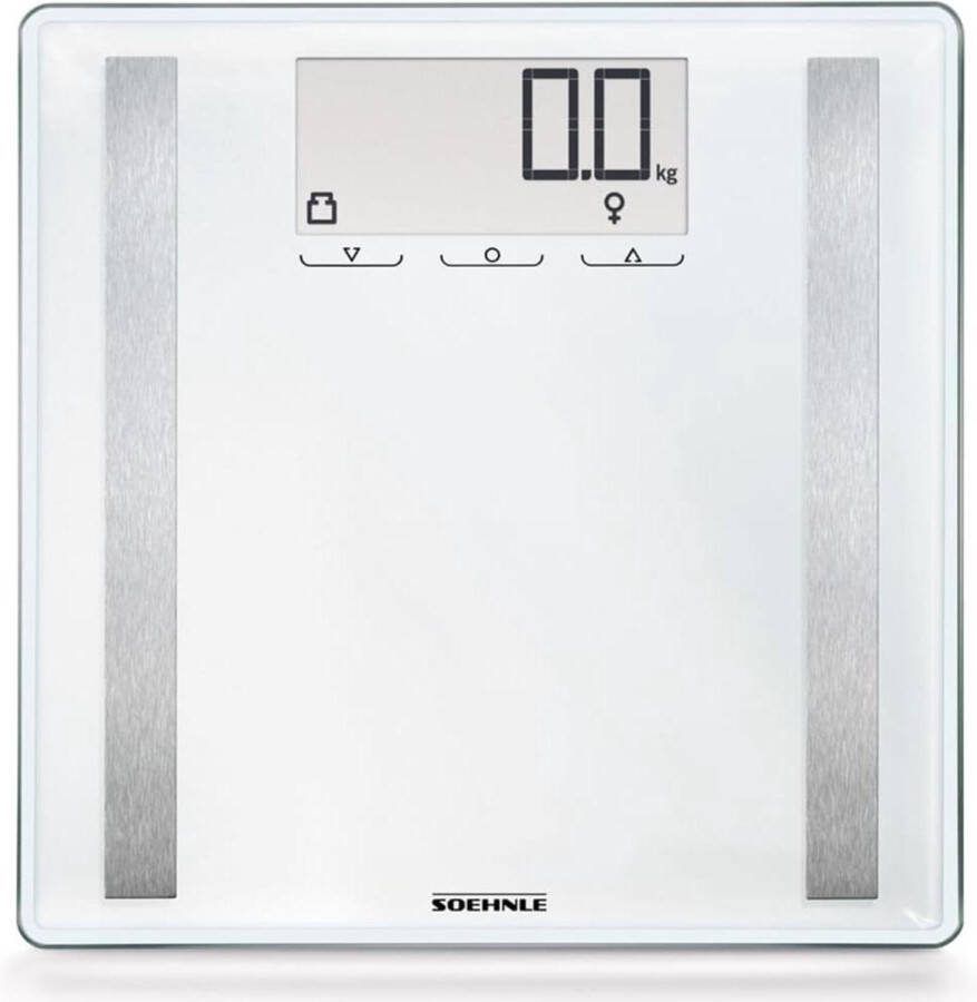 Soehnle personenweegschaal digitaal shape sense control 200 8 personen wit tot 180 kg incl. batterijen