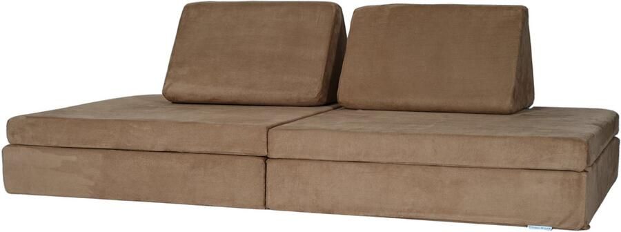 Sofani De speelbank roestbruin Slaapbank Kinderbank Montessori Speelgoed Stimuleert de Creativiteit en is Veilig Kinderstoel Kinderfauteuil Play Couch