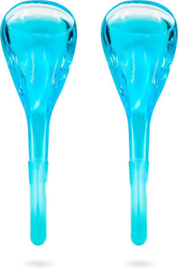 Soft & Silky Ice globes Blauw 2 Pack Ice roller Gezichtsmassage Warm Koud Ice roller gezicht Dermaroller Face roller ijs gezicht Beauty Roller Ijs roller