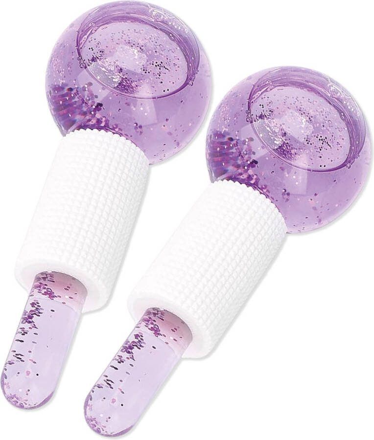Soft & Silky Ice roller 2 Pack Globes Face Warm koud Gezicht Ijs Beauty dermaroller
