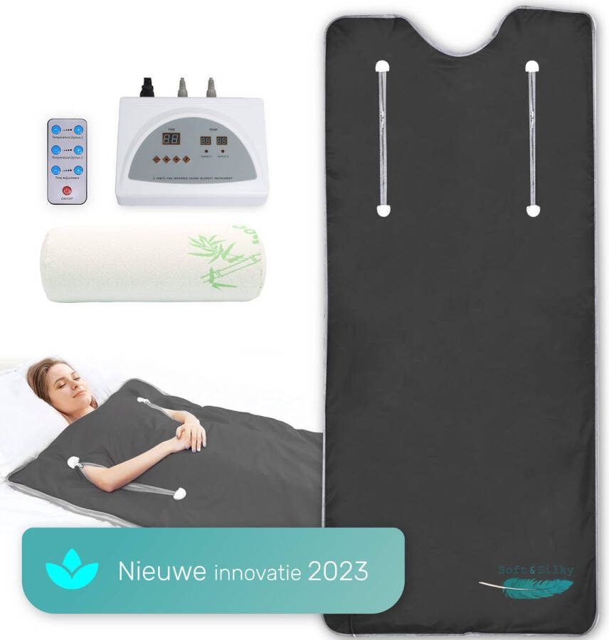Soft & Silky Infrarood deken Infrarood Sauna Paneel Warmtedeken Elektrische Deken Fibromyalgie Infrarood Verwarmingspaneel Verwarming Infraroodlamp Therapie