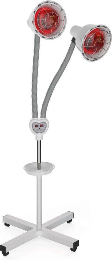 Soft & Silky Infraroodlamp 2 Koppen Draaibaar Infrarood Therapie Deken Lamp Verwarmingspaneel Verwarming