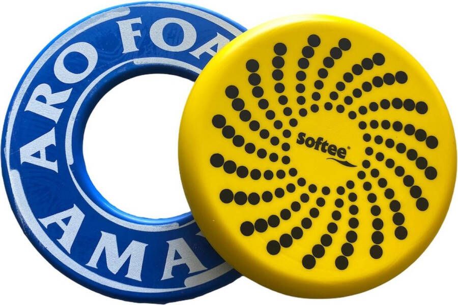 Softee Frisbee Foam | Set van 2 | Vliegring | Leer Frisbeeen