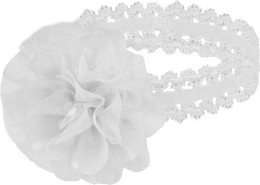 Softtouch Soft Touch Haarband Spotty Organza Meisjes Polyester Wit