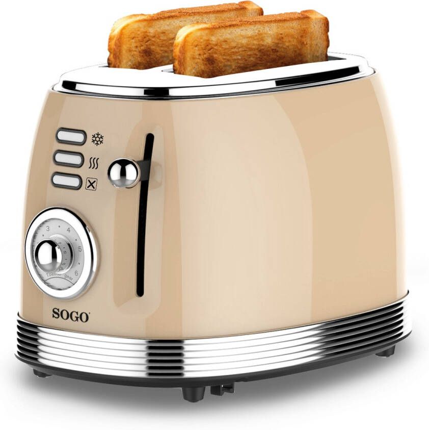 Sogo 5470 Retro Broodrooster 2 extra brede sleuven