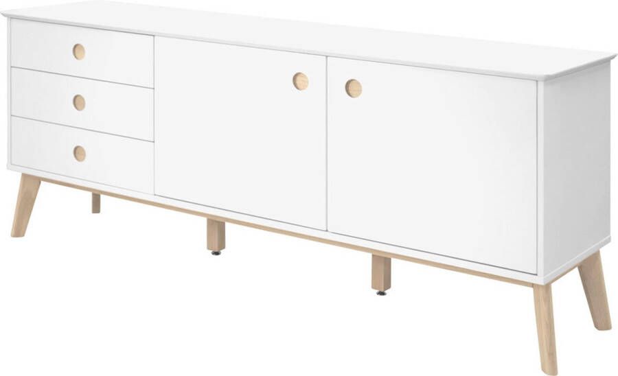 Sohome Interstil Dressoir 'Johana' 180cm kleur wit hout