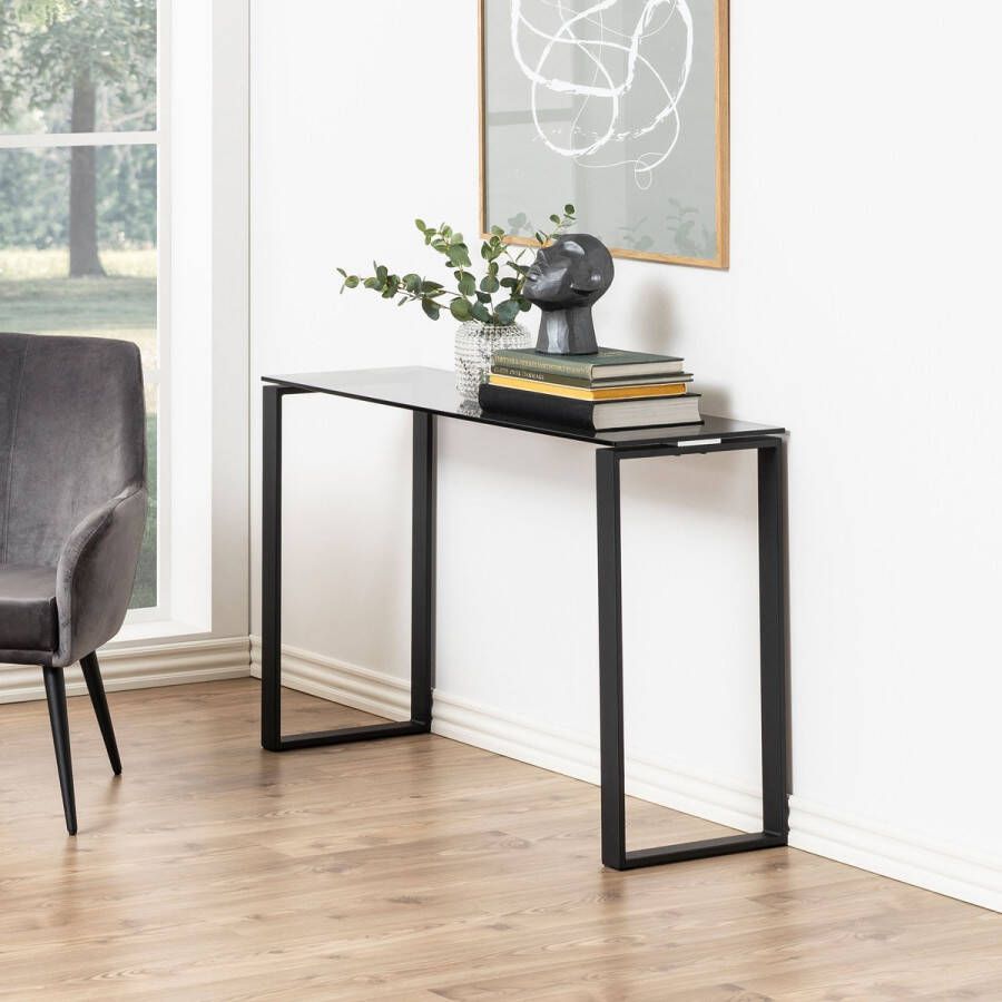 Sohome Sidetable 'Matalie' Glas 110cm kleur Smoke