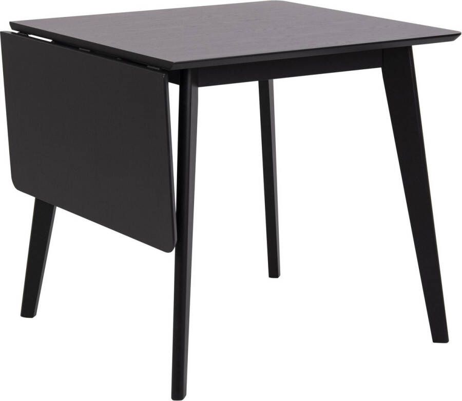 Sohome Uitschuifbare Eettafel 'Kennita' 80-120 x 80cm kleur Zwart