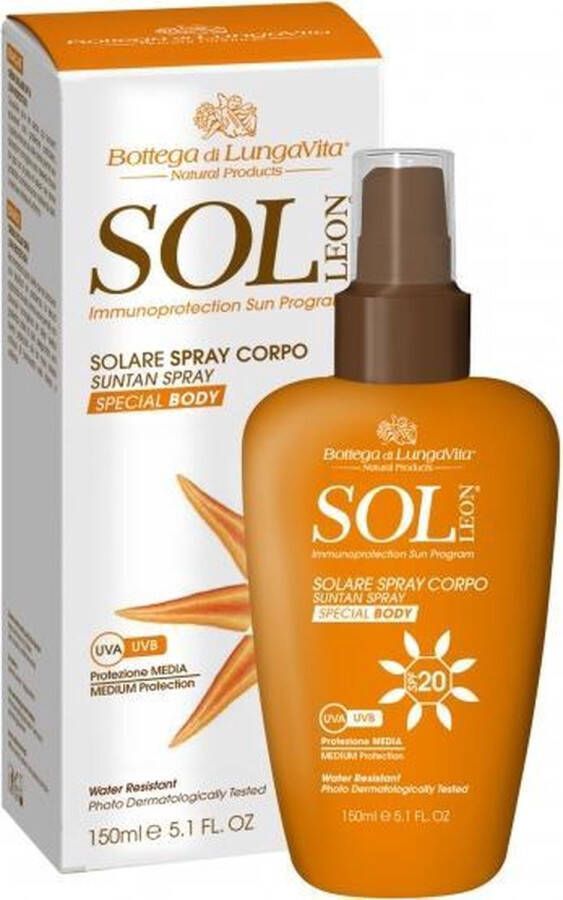 SOL Léon Sun Protection Body Spray SPF20 Medium (150ml)