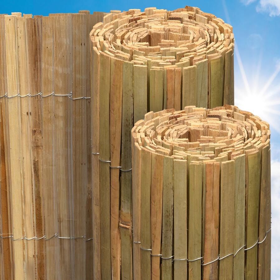 Sol Royal B89 – Privacyscherm Bamboe 120x600cm – FSC 100% Natuurlijk Weerbestendig Bamboemat – Tuinscherm