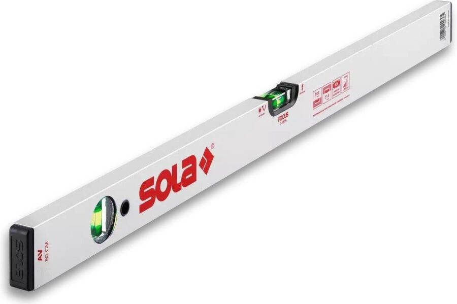 Sola Alu blokwaterpas AV50 50cm 2 libellen 0 50mm m zilver