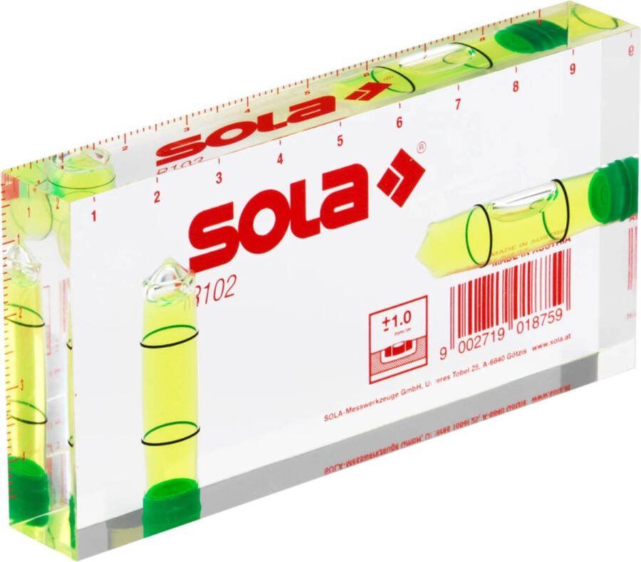 Sola R 100 Compacte waterpas 10cm niet geleidend 01622101