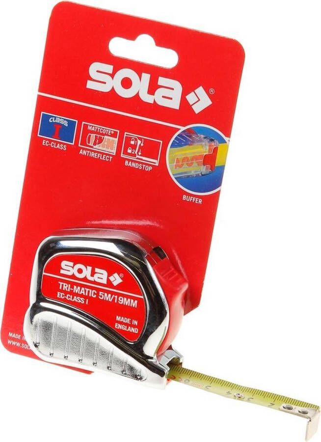 Sola Tri-Matic TM 5 m Rolmaat 5m x 19mm