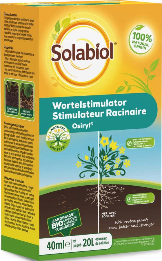 Solabiol Osiryl Wortelstimulator 40 ml 100% Natuurlijke Wortel Stimulator Voor alle Planten