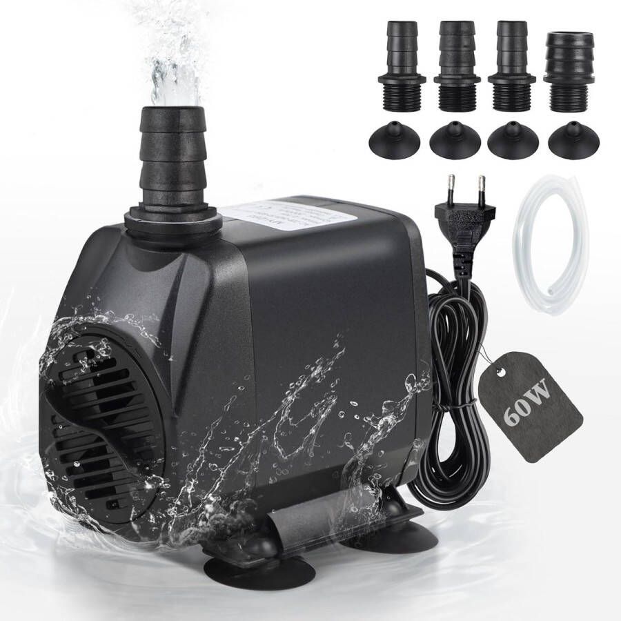 Solacis Fonteinpomp Vijverpomp voor in vijver Fonteinpomp vijver 3500L u Fontein pomp Must have voor in uw vijver!