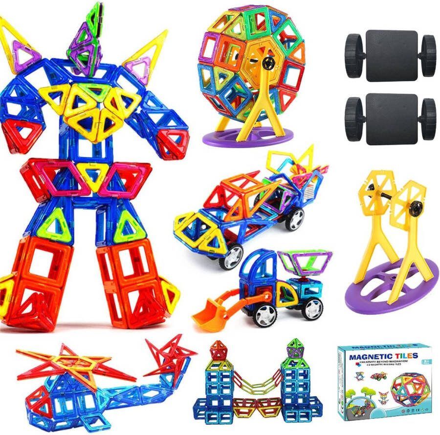Solacis Magneet speelgoed Magneetspeelgoed Magneet speelgoed constructie Magneet speelgoed bouwen blokken Must have!