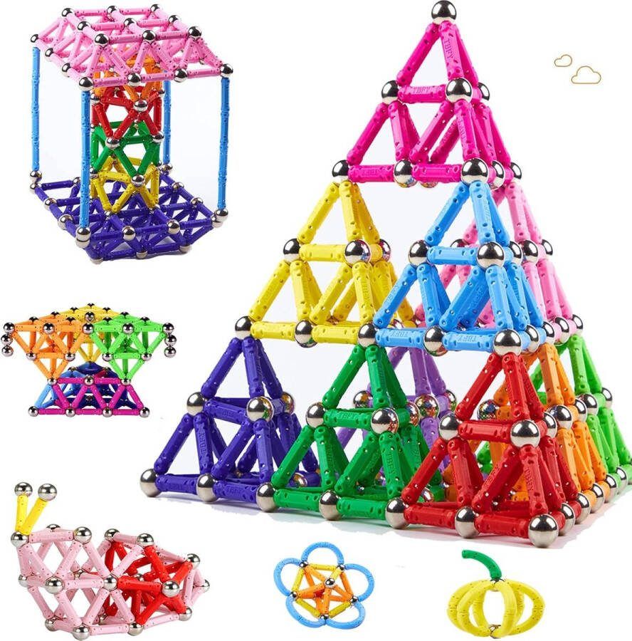 Solacis Magneet speelgoed Magneetspeelgoed Magneet speelgoed constructie Magneet speelgoed bouwen blokken Must have!