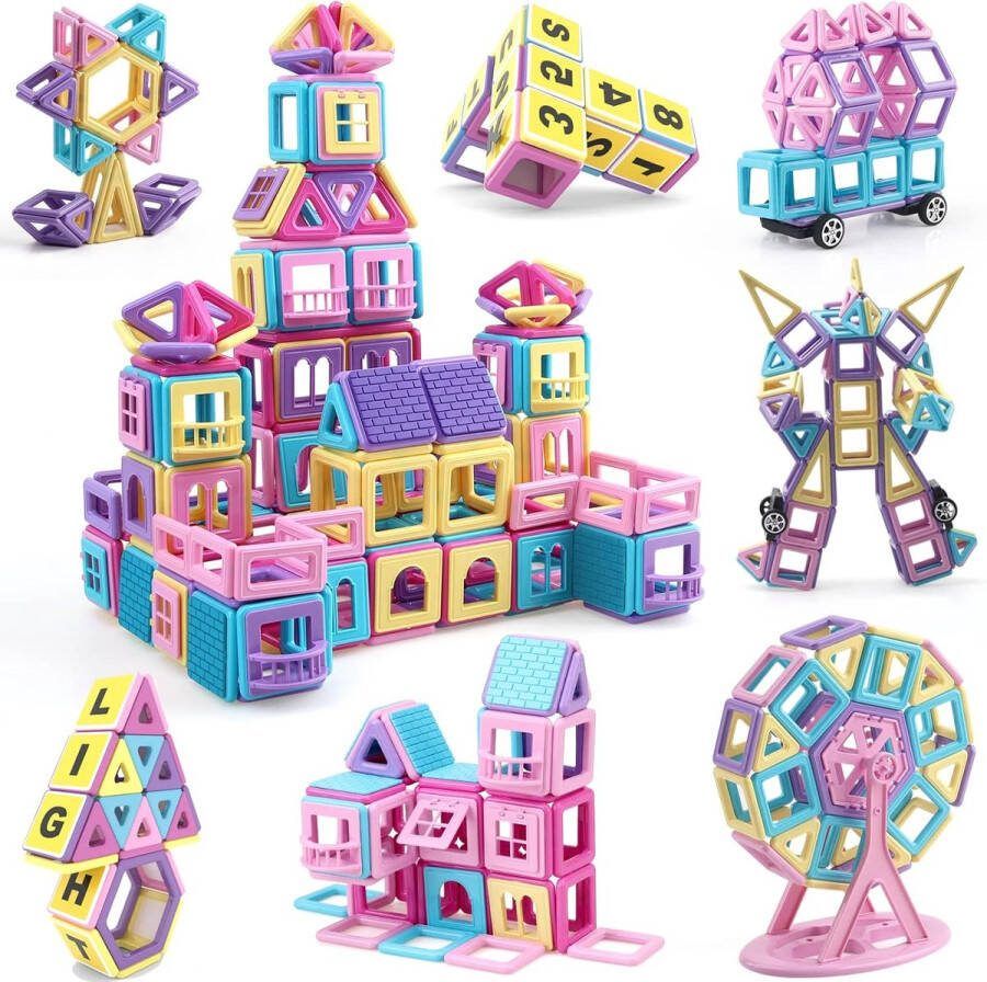 Solacis Magneet speelgoed Magneetspeelgoed Magneet speelgoed constructie Magneet speelgoed bouwen blokken Must have!