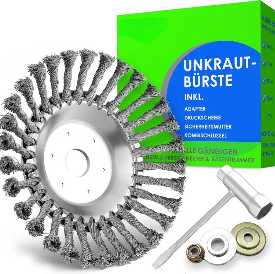 Solacis Onkruidborstel Bosmaaier Onkruidborstel bosmaaier Onkruidborstel voor bosmaaier Onkruid borstel Must have om onkruid te verwijderen!