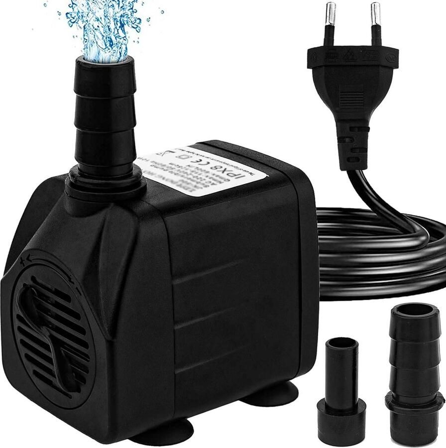 Solacis Fonteinpomp Vijverpomp voor in vijver Fonteinpomp vijver 600L u Fontein pomp Must have voor in uw vijver!