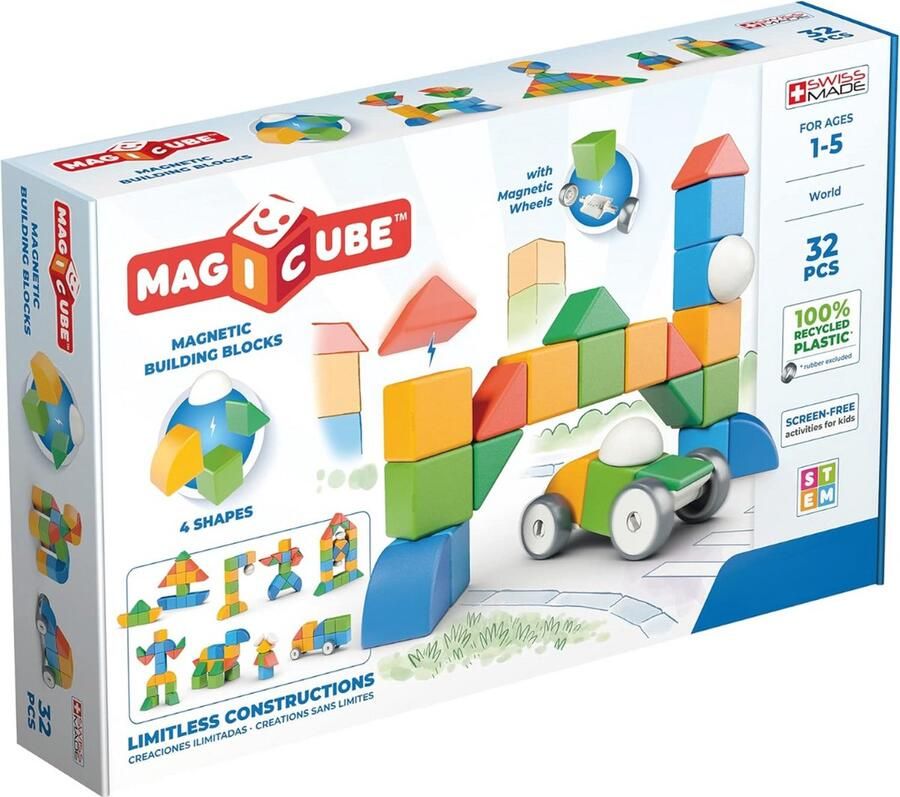 Solacis Magneet speelgoed Magneetspeelgoed Magneet speelgoed constructie Magneet speelgoed bouwen blokken Must have!