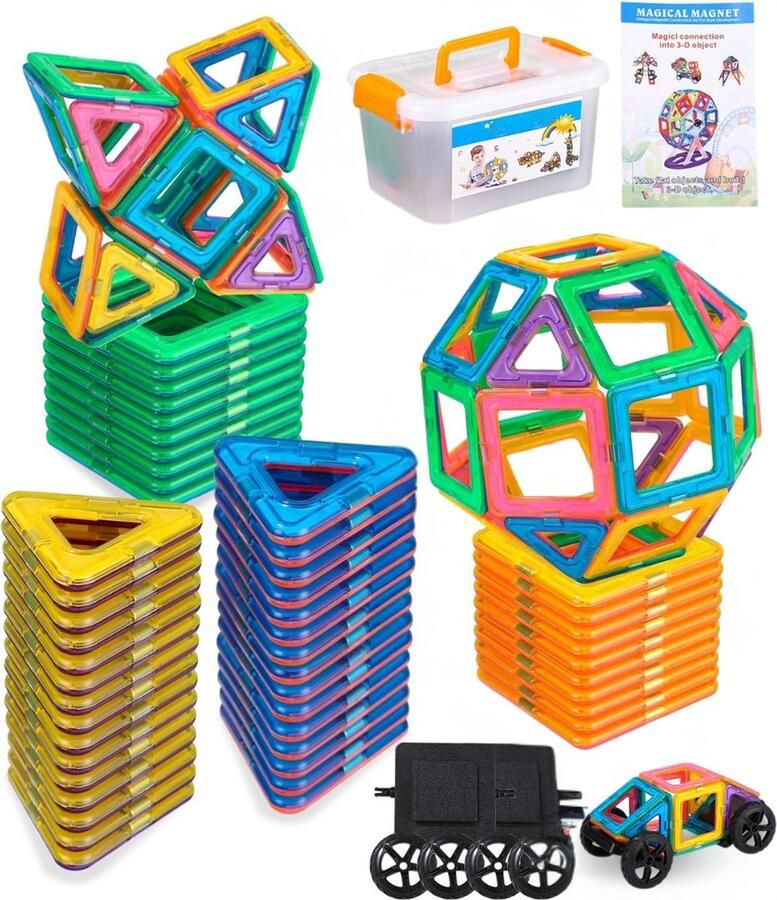 Solacis Magneet speelgoed Magneetspeelgoed Magneet speelgoed constructie Magneet speelgoed bouwen blokken Must have!