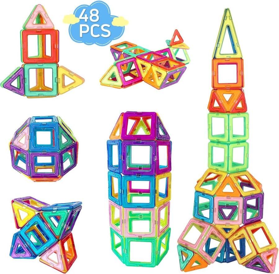 Solacis Magneet speelgoed Magneetspeelgoed Magneet speelgoed constructie Magneet speelgoed bouwen blokken Must have!