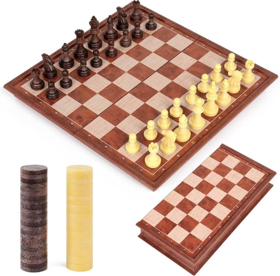 Solacis Magnetisch schaakspel Magnetisch schaakbord Reis schaakspel Schaken Schaakspel Must have!