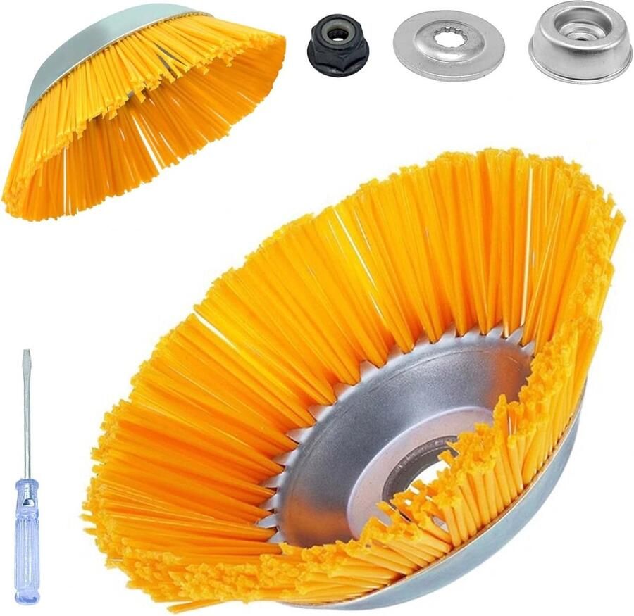 Solacis Onkruidborstel Bosmaaier Onkruidborstel bosmaaier Onkruidborstel voor bosmaaier Onkruid borstel Must have om onkruid te verwijderen!