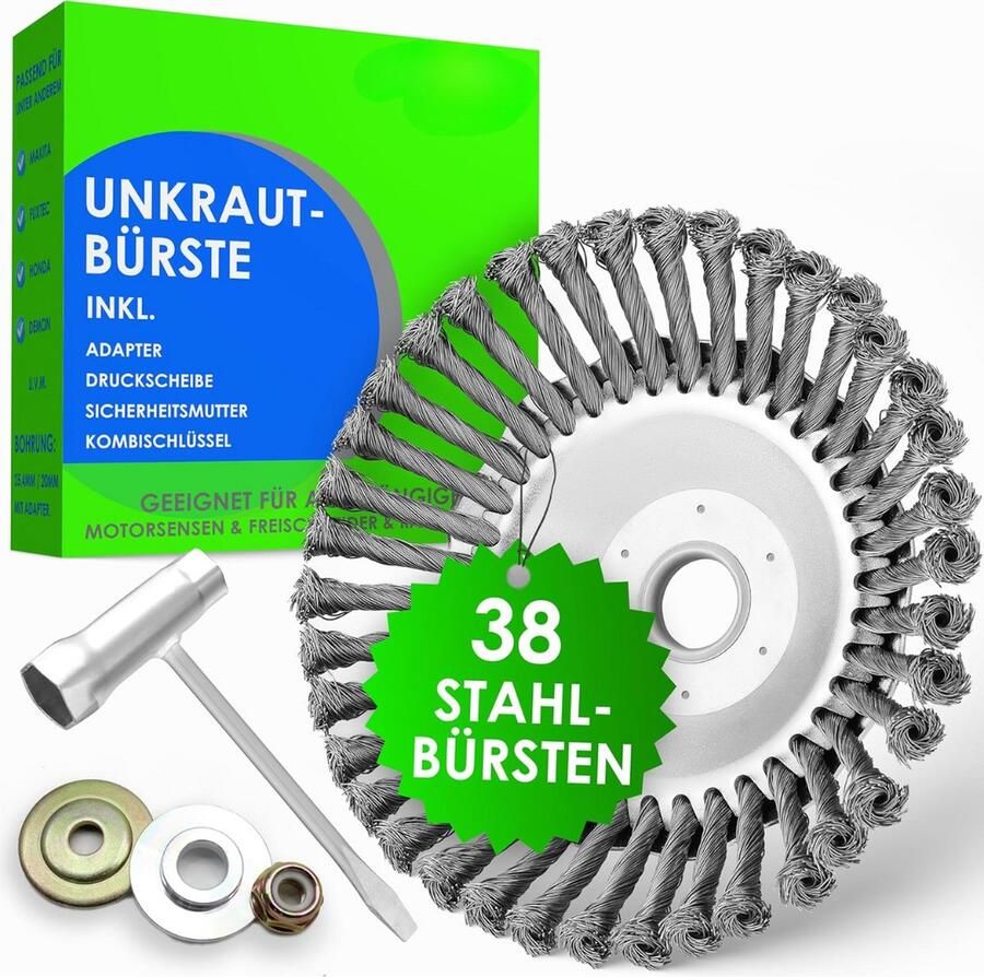 Solacis Onkruidborstel Bosmaaier Onkruidborstel bosmaaier Onkruidborstel voor bosmaaier Onkruid borstel Must have om onkruid te verwijderen!