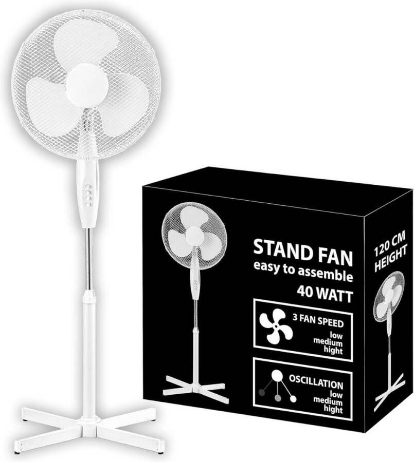 Solacis Ventilator staand Ventilator tafel Ventilator staand stil Ventilator Must have voor in de zomer!