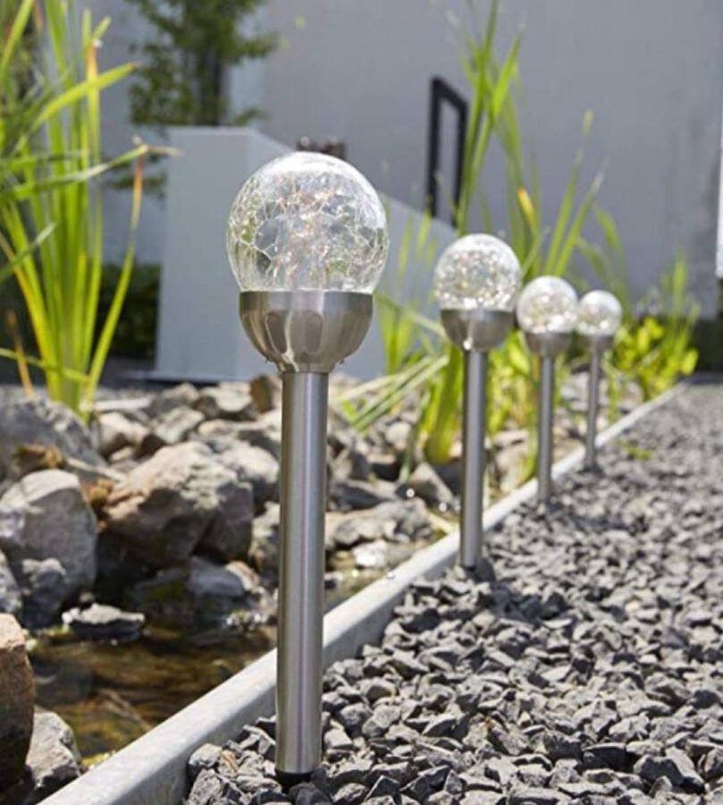 Solar 3 stuks tuinverlichting color change tuinlamp tuinlantaarn buitenlamp