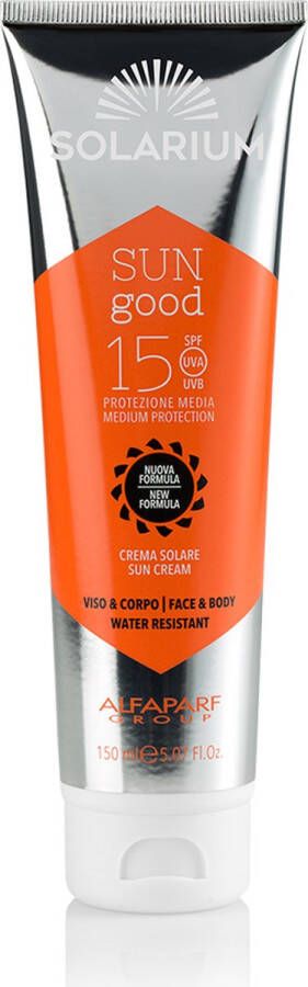 Solarium SUN GOOD FACE & BODY CREAM SPF15 TUBE 150ML