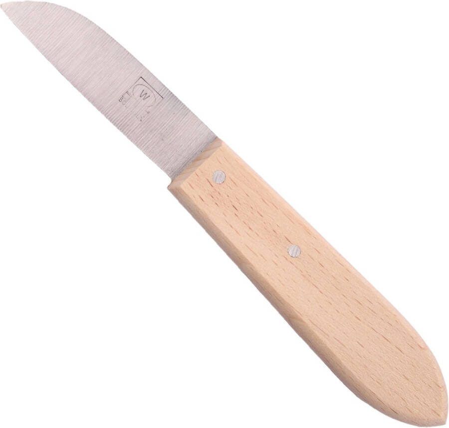 Aardappelmesje Carbonstaal 6.5 cm Roodbeuken Heft Gladde Snede