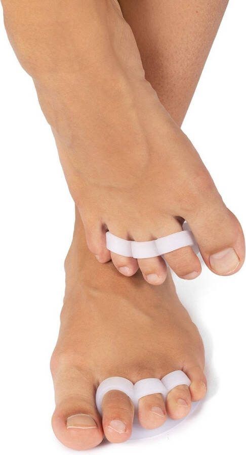 Solelution Tenenspreider Hallux Valgus Teenspreider Teencorrector Bescherming en ondersteuning van de Tenen Per Paar One Size
