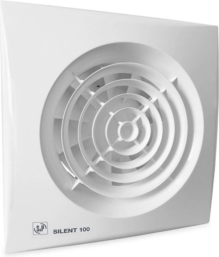 Soler & Palau Badkamer Toilet Ventilator Silent 100 CRZ badkamerventilator timer 95 m3 h