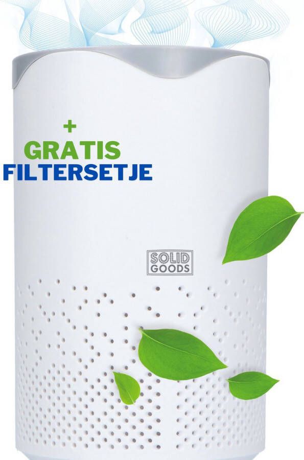 SolidGoods luchtreiniger met Ionisator Air Purifier met HEPA Filter Clean Air Luchtzuiveraar met UV Luchtkwaliteitmeter