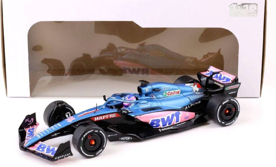 Solido Het 1:18 Diecast-model van de Renault F1 A552 Team Alpine BWT #14 van de GP van Monaco van 2022. De rijder was Fernando Alonso. De fabrikant van het schaalmodel is . Dit model is alleen online verkrijgbaar