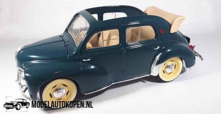 Solido Renault 4 CV Cabriolet (Groen) (21 cm) 1 18 | Modelauto Model auto Schaalmodel Miniatuurauto Miniatuur autos