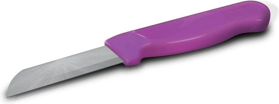 Solingen Schilmesje Robuust Handvat RVS Glad 16 cm met Blade Cover Roze