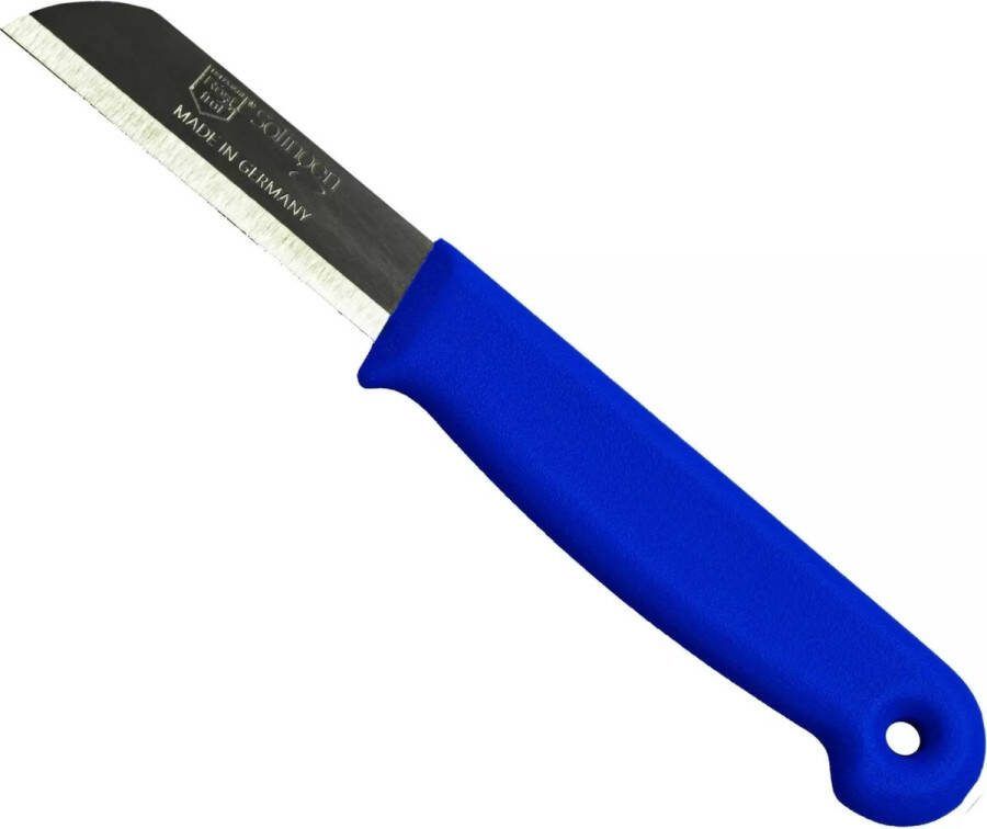 Solingen Schilmesje RVS Glad 16 cm met Blade Cover Blauw