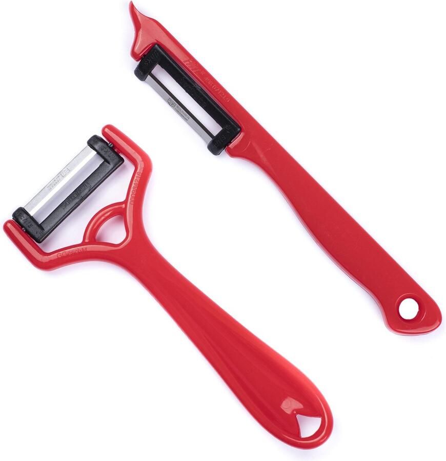 Solingen Dunschiller Set Dunschillers Aardappelschiller Dunschiller Aardappel I-model Y-model Rood