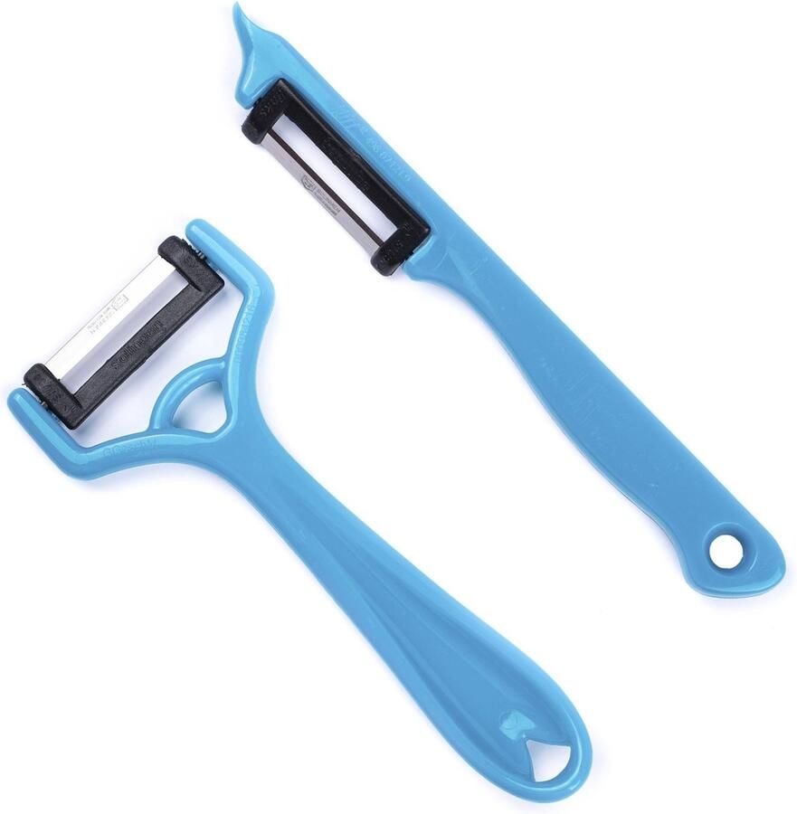Solingen Dunschiller Set Dunschillers Aardappelschiller Dunschiller Aardappel I-model Y-model Blauw