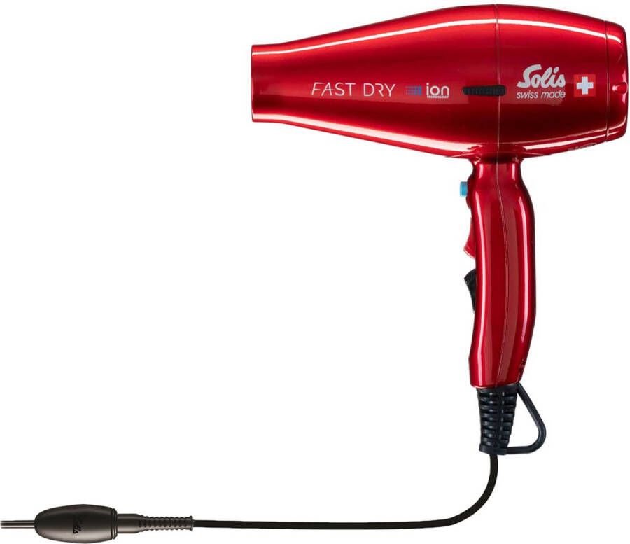Solis Fast Dry 360º Ionic 381- Föhn Haardroger Professional Rood