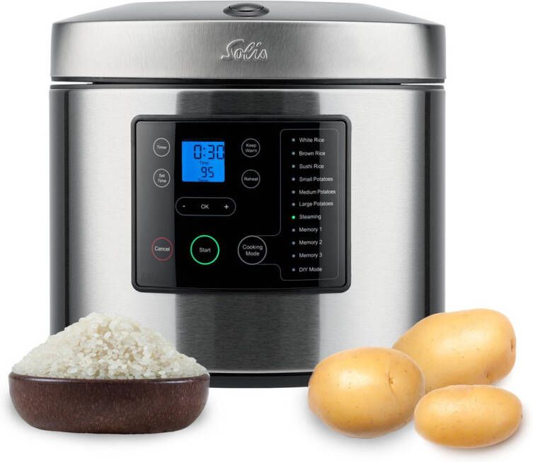 Solis Rice & Potato Cooker 8161 Aardappel- en Rijstkoker RVS