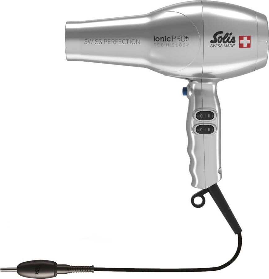 Solis Swiss Perfection 360º ionicPRO 440 Föhn Haardroger Professional Zilver