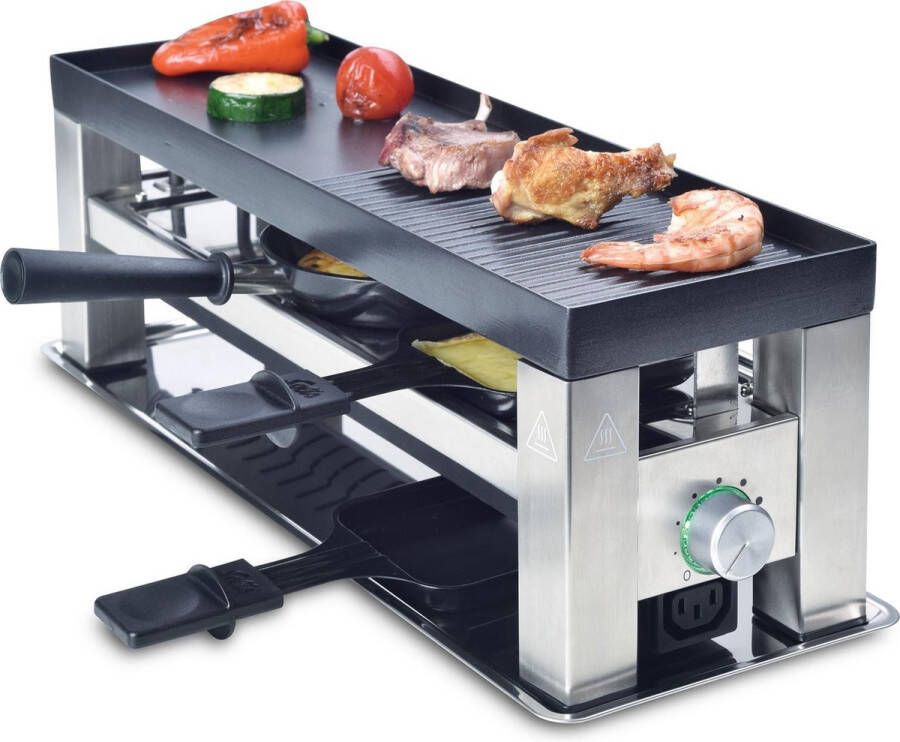 Solis Table Grill 4 in 1 790 Multifunctioneel Grill Apparaat Gourmetstel 3 Personen